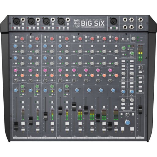 Alternative view of Solid State Logic BiG SiX 18-input Desktop Analog Mixer and Interface (Display)