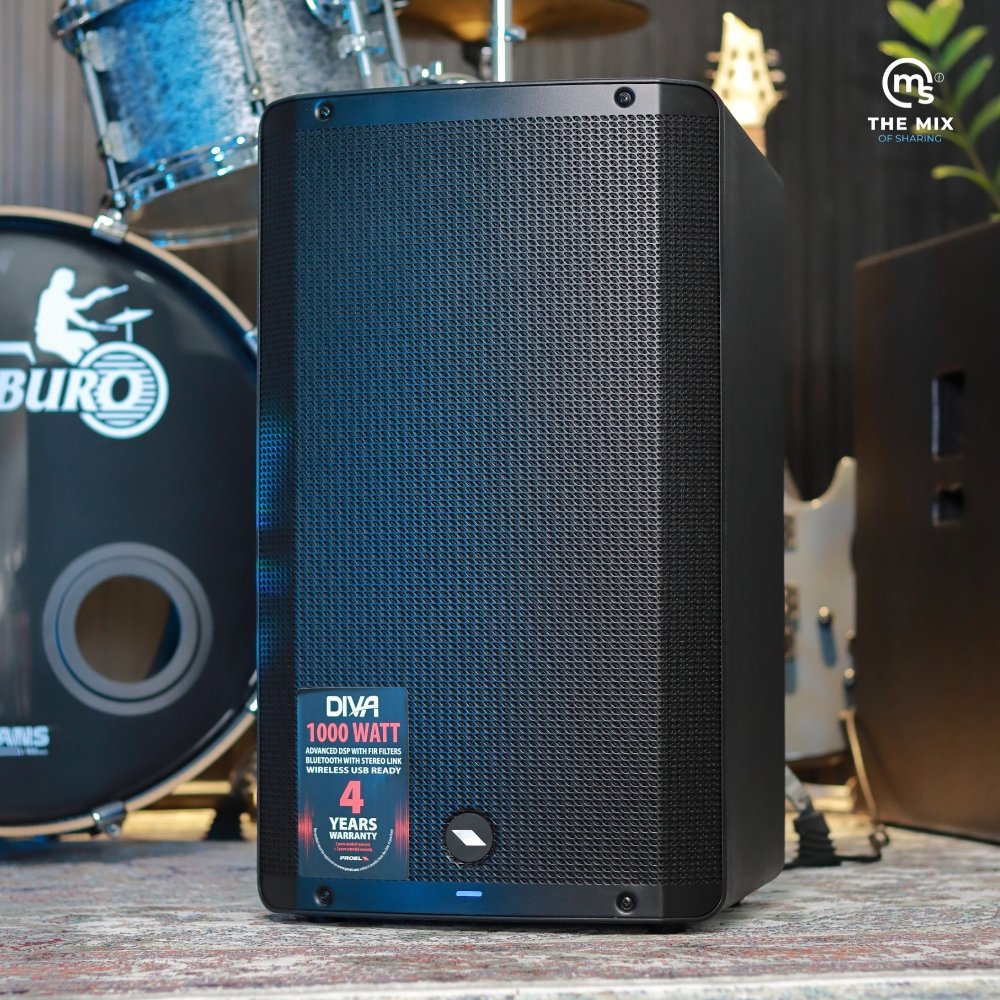 Alternative view of PROEL DIVA12A 1000W Processed 12" Active Powered Loudspeaker