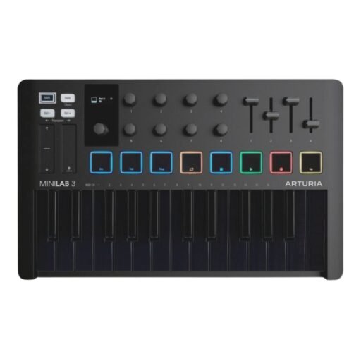 Arturia MiniLab 3 25-key Universal Music Midi Keyboard Controller - Deep Black