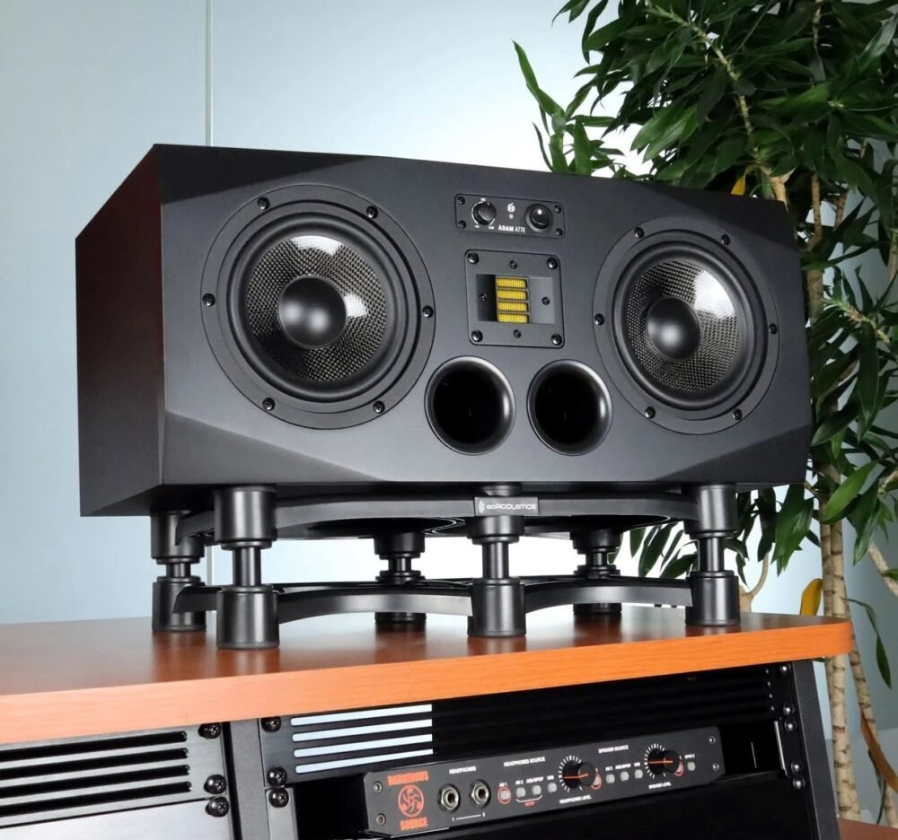 Alternative view of IsoAcoustics ISO-430 Oversized Acoustic Isolation Stand