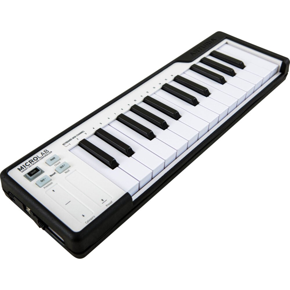 Alternative view of Arturia Microlab 25-key Midi Keyboard Controller - Black