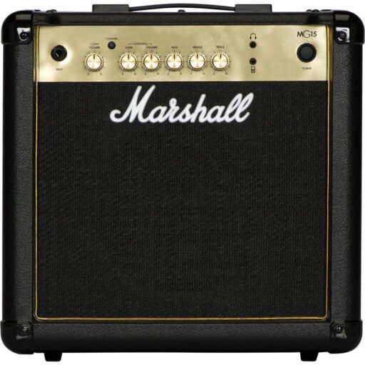 Marshall Amplification MG15G 2-Channel Solid-State Combo Amplifier with MP3 Input (15W)