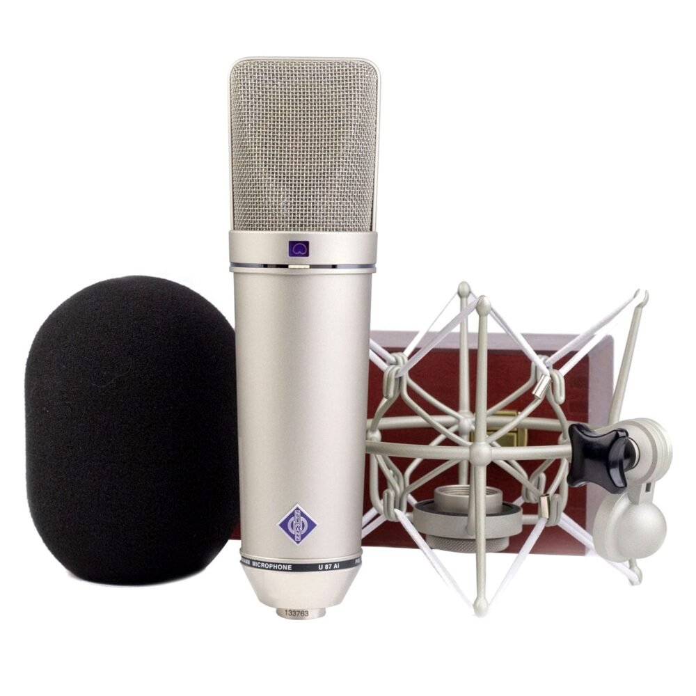 Neumann U 87 Ai Set Large-Diaphragm Condenser Microphone - Nickel