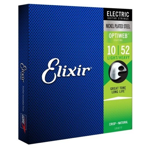 Elixir OPTIWEB Coated Electric Guitar Strings, 10-52