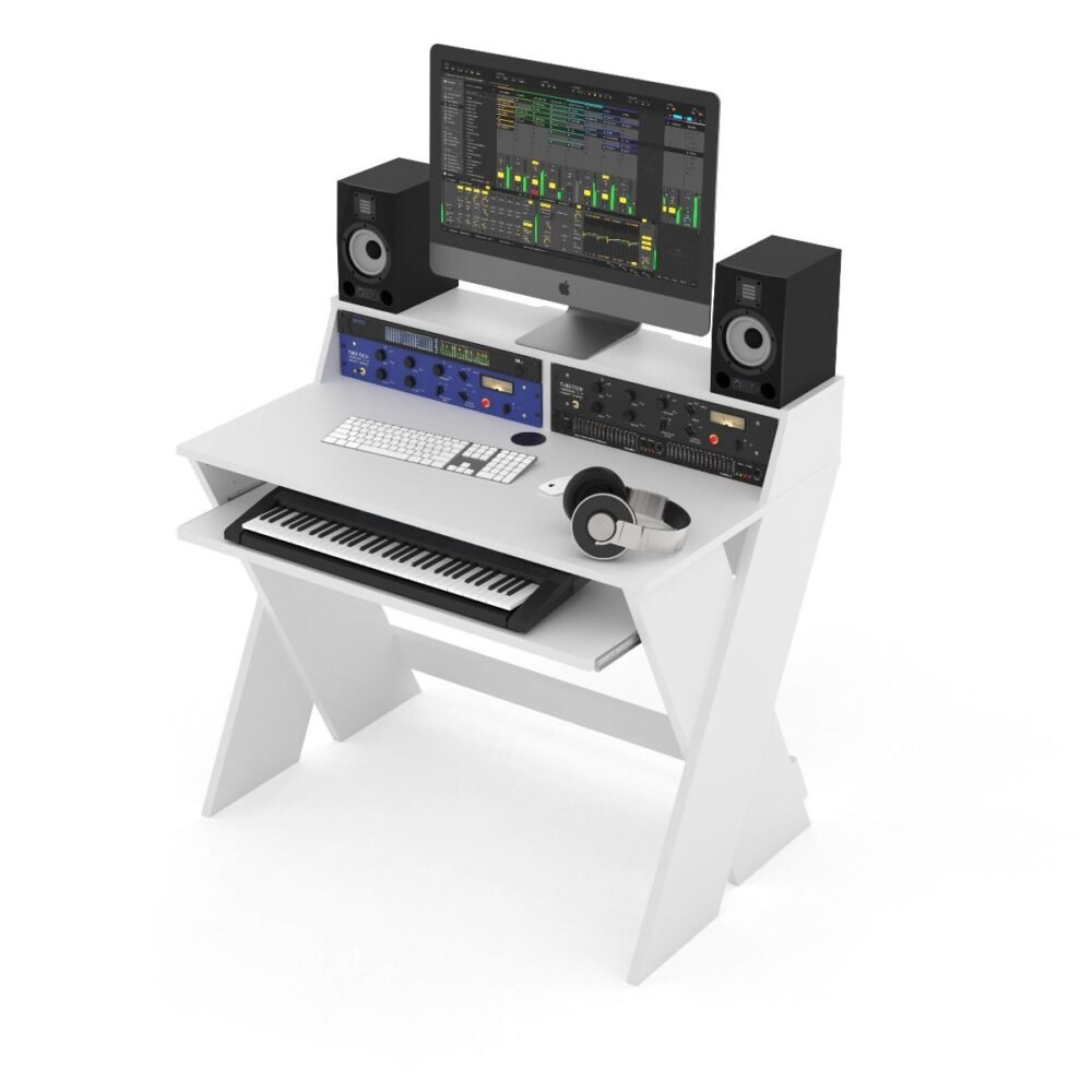 The Glorious Sound Desk Compact StudioDesk - White