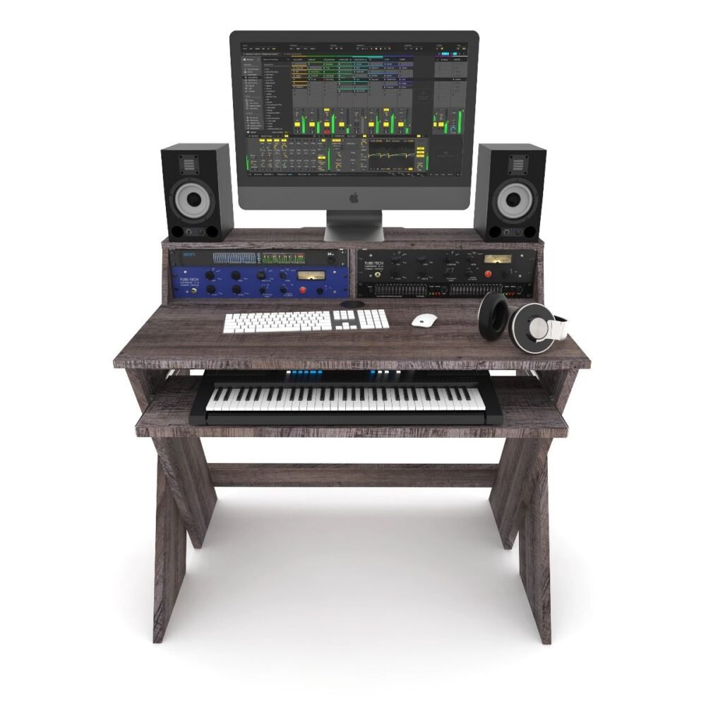 Alternative view of The Glorious Sound Desk Compact StudioDesk - Walnut