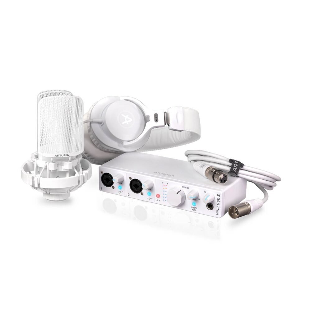 Arturia MiniFuse 2 Recording Pack - White