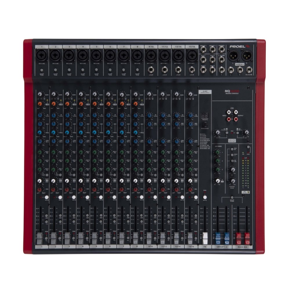 PROEL MQ16USB Compact 16-channel compact mixer with FX and USB