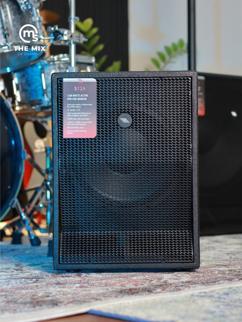 Alternative view of PROEL S12A 12-inch active HBP subwoofer, 12000watt