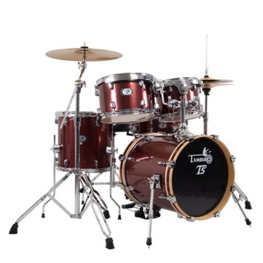 Tamburo TB T5 R22RSSK T5 Series Complete Drum Set - Red Sparkle