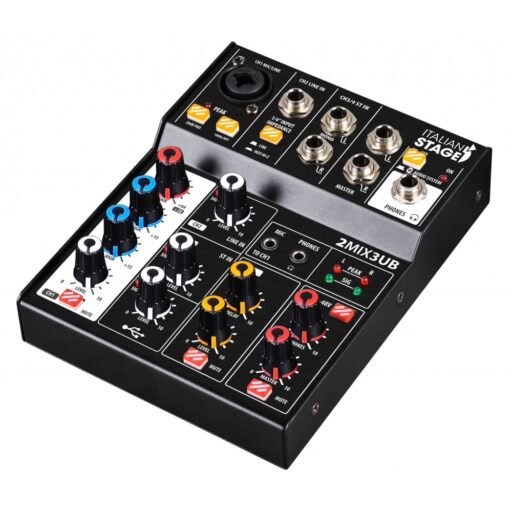Alternative view of Italian Stage IS 2MIX3UB Stereo Audio mixer with USB and Bluetooth interface