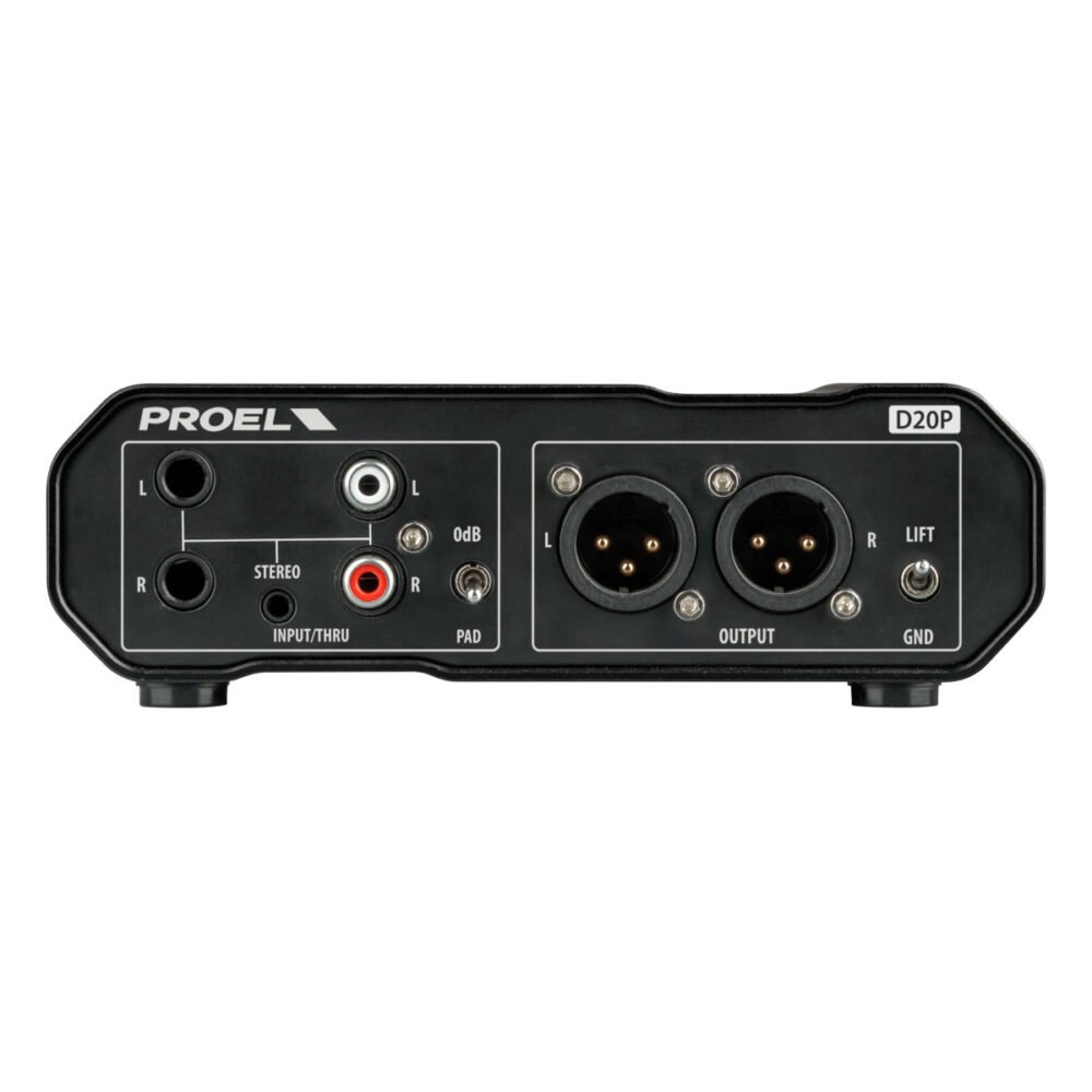 Alternative view of PROEL D20P Stereo Passive Direct Injection Box