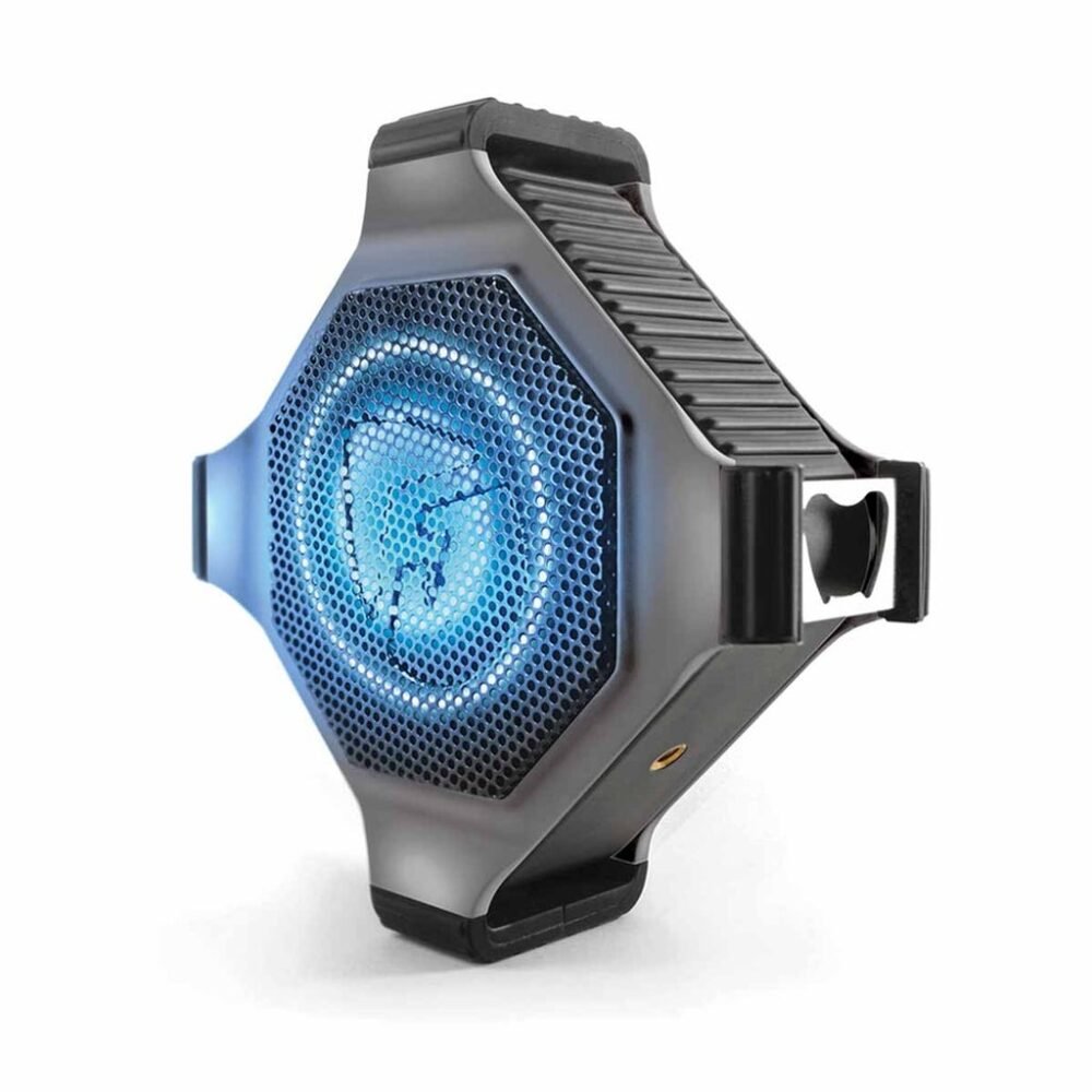 EcoXgear EcoEdge+ Waterproof blueooth speaker with RGB lights (Grey)