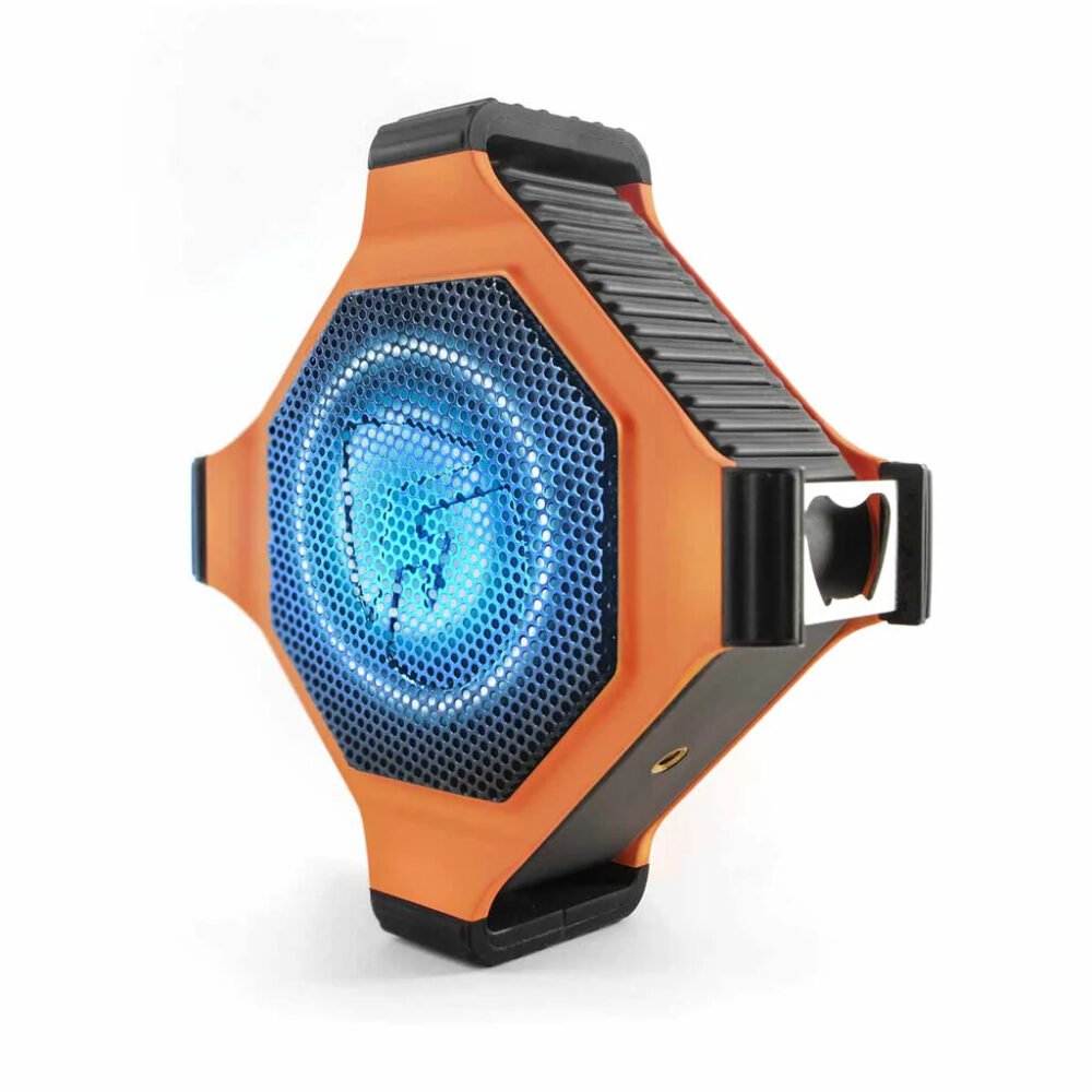 EcoXgear EcoEdge+ Waterproof blueooth speaker with RGB lights (Orange)