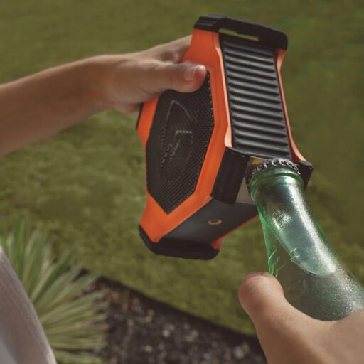 Alternative view of EcoXgear EcoEdge+ Waterproof blueooth speaker with RGB lights (Orange)