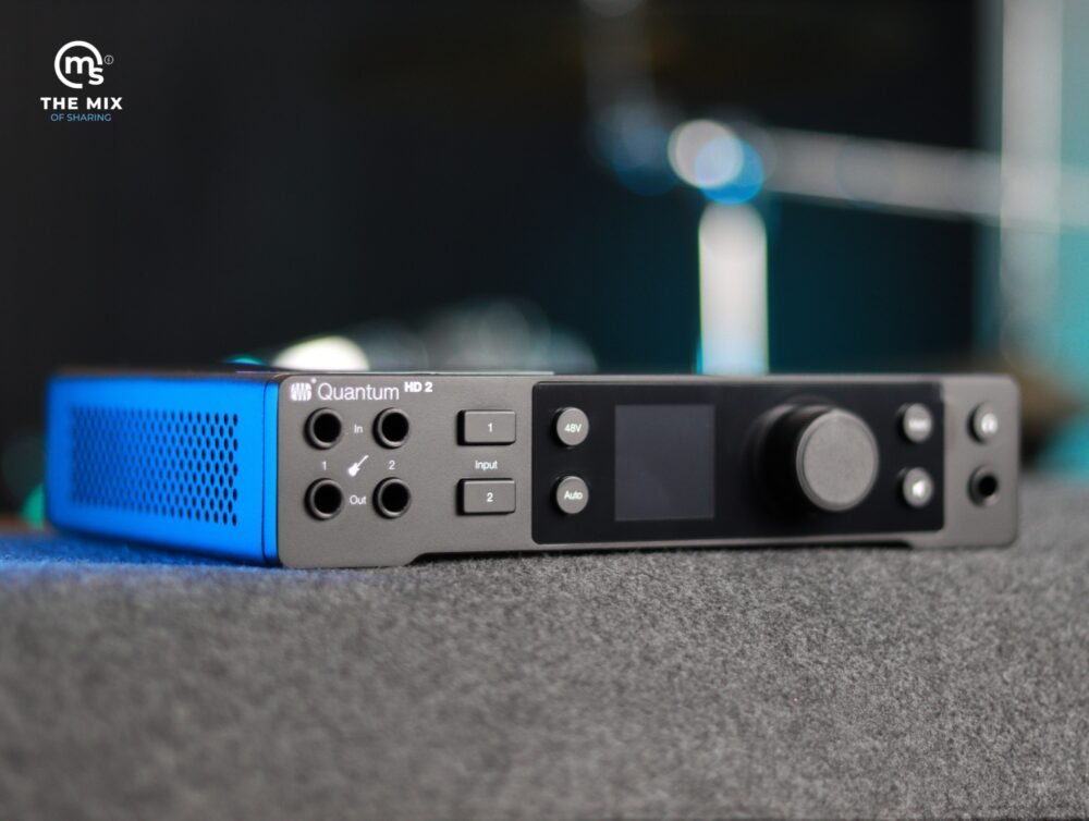 Alternative view of PreSonus Quantum HD 2 ក្តាសំឡេងប្រើ USB-C សំឡេងច្បាស់ 32-bit/192 kHz សហការផលិតដោយ Fender