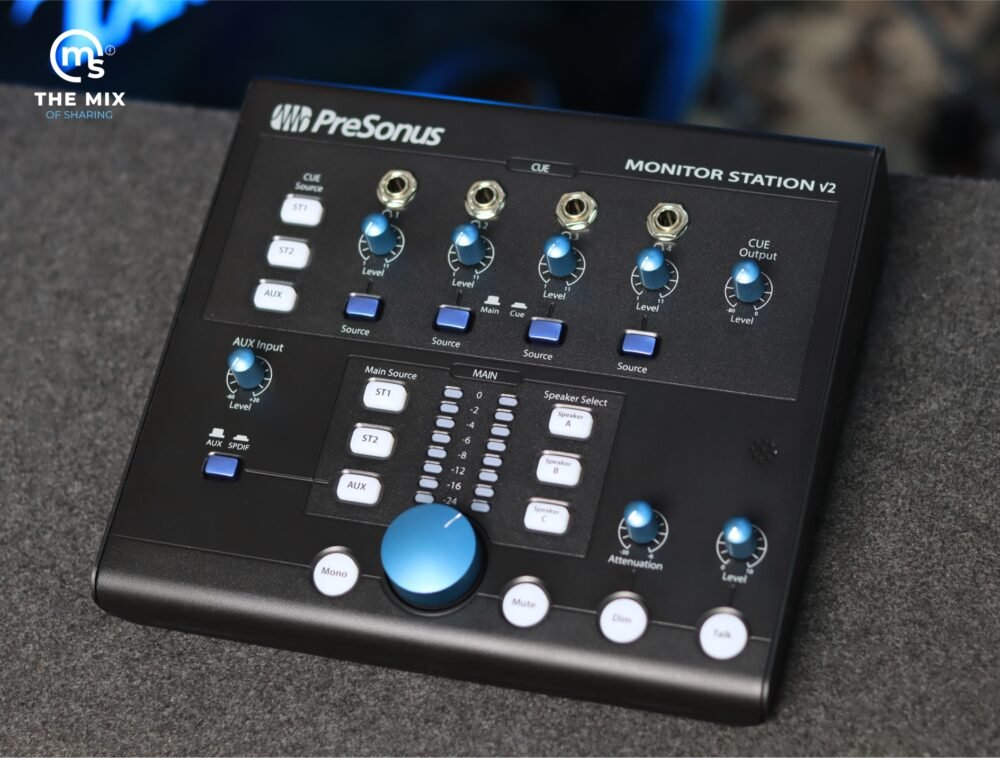 Alternative view of PreSonus Monitor Station V2 Monitoring Controller