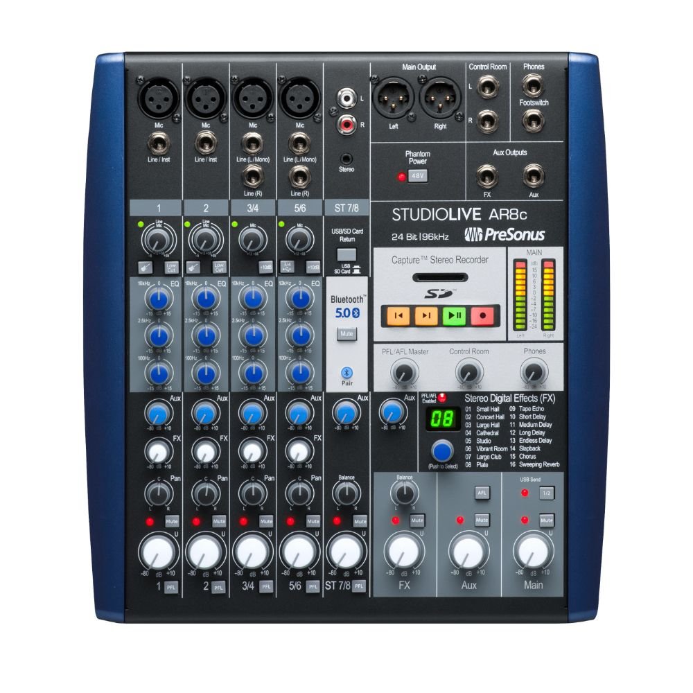 PreSonus StudioLive AR8C Type-C Analog Mixer