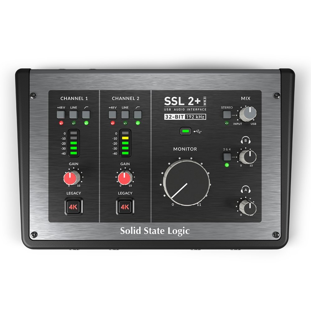 Solid State Logic SSL 2+ MKII 2-in/4-out USB audio interface
