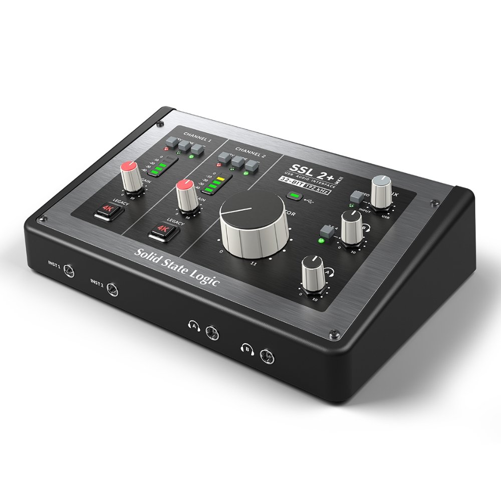 Alternative view of Solid State Logic SSL 2+ MKII 2-in/4-out USB audio interface