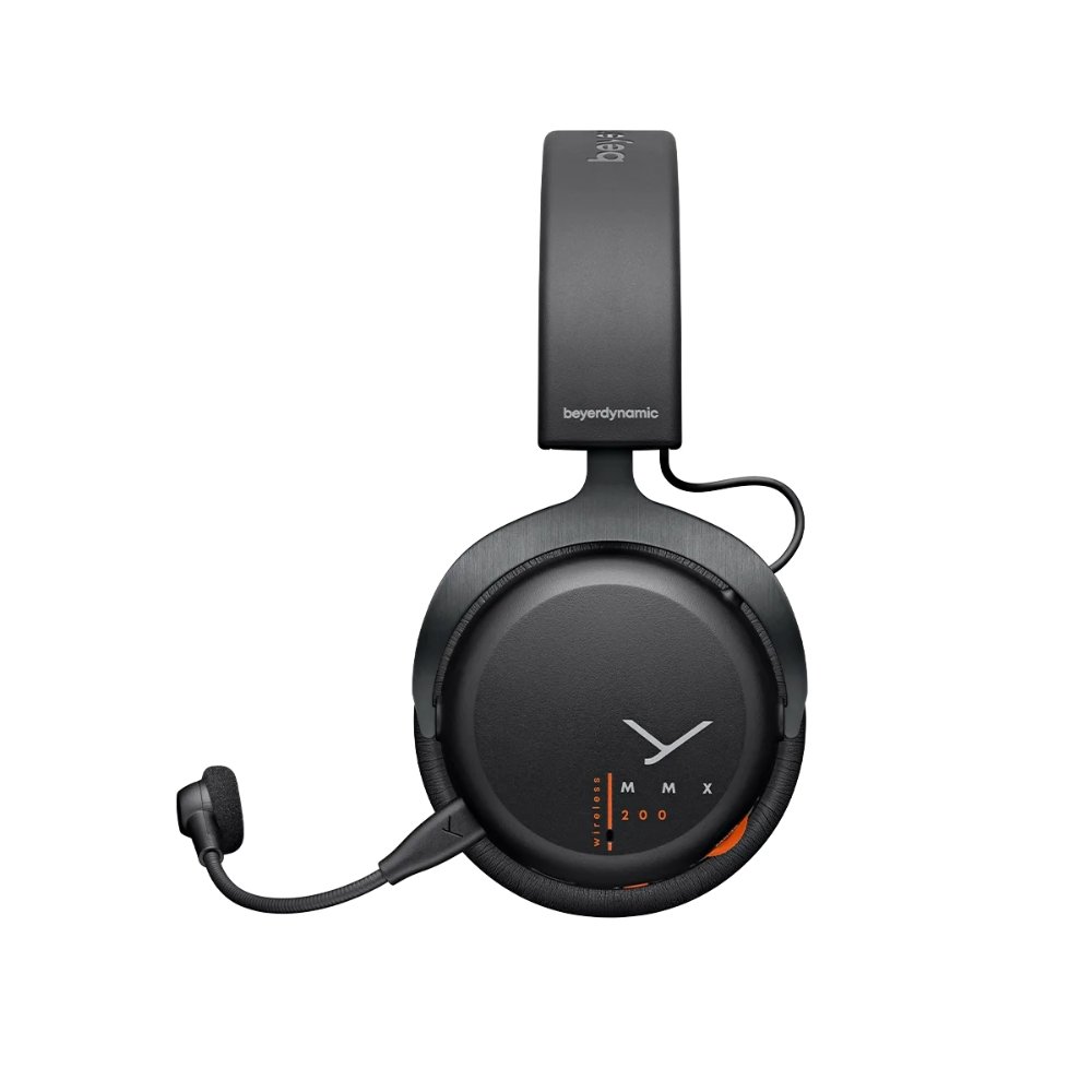 Alternative view of beyerdynamic MMX 200 Wireless black gaming headset (closed)