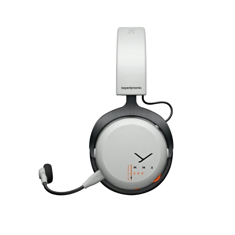 Alternative view of beyerdynamic MMX 200 Wireless grey gaming headset (closed
