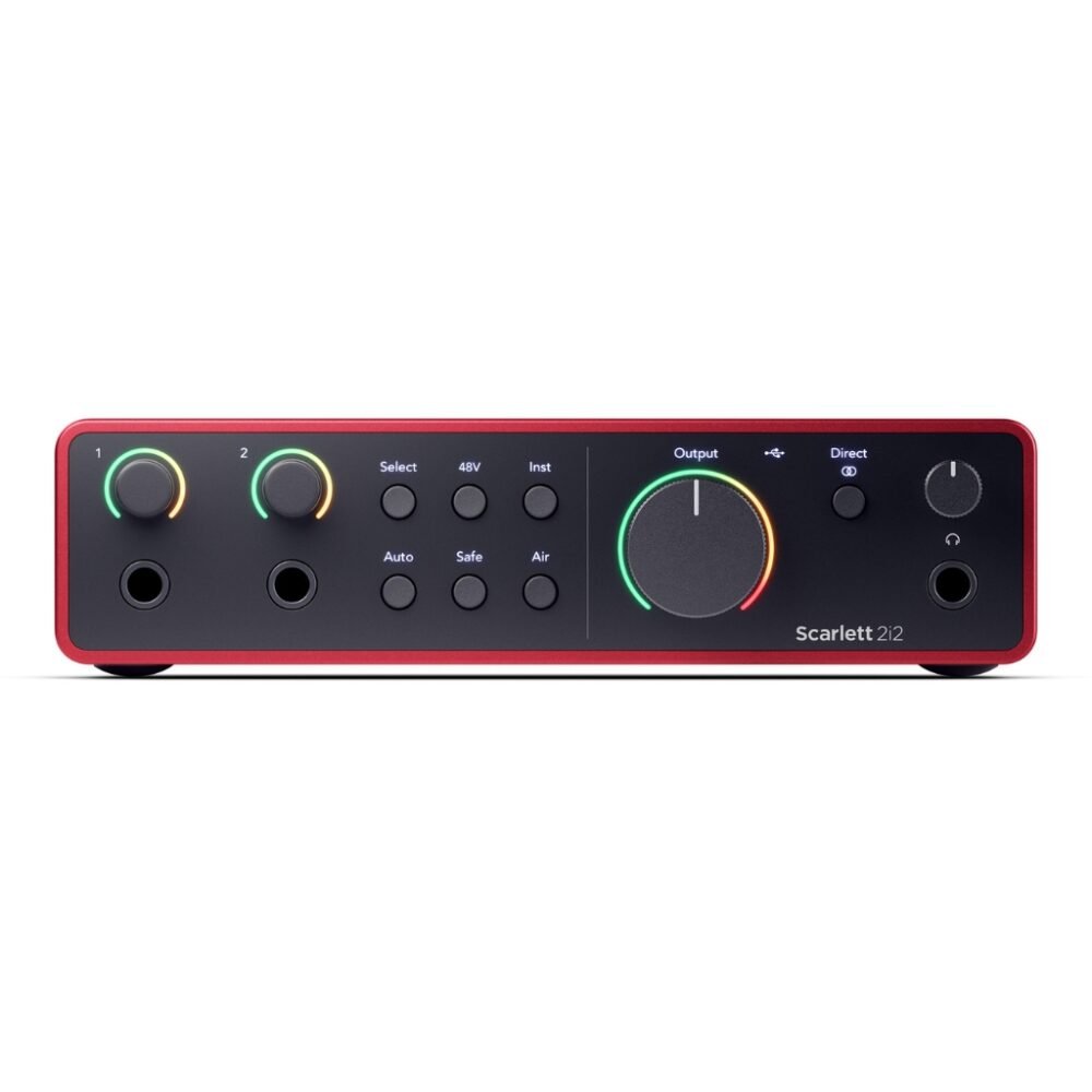 Focusrite Scarlett 2i2 4th Gen USB-C Audio Interface