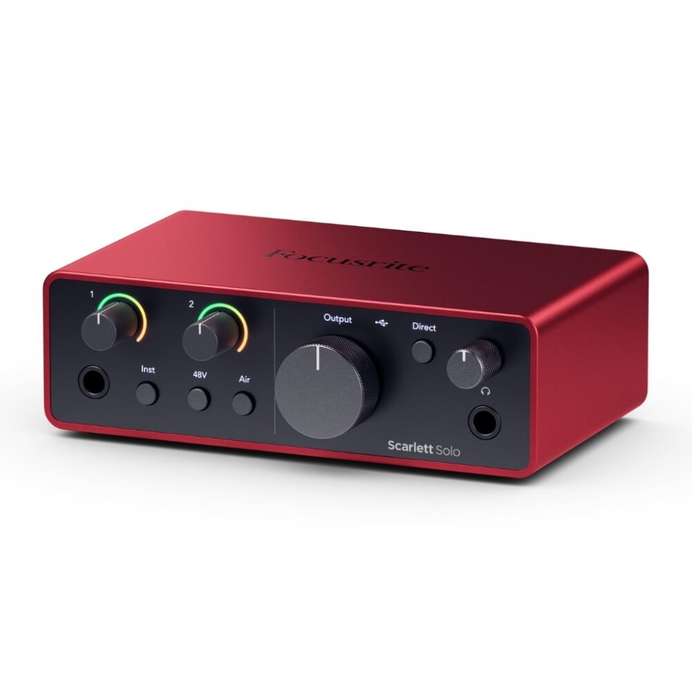 Alternative view of Focusrite Scarlett Solo 4th Gen USB-C Audio Interface