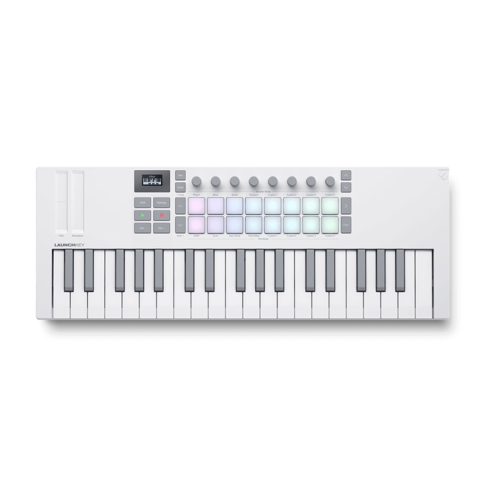 Novation Launchkey Mini 37 White Midi Keyboard Controller