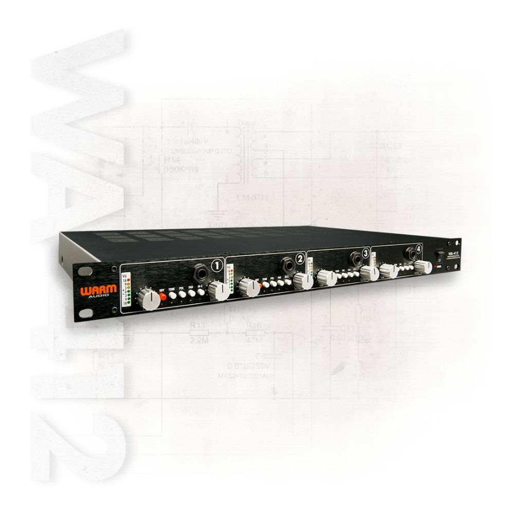 Warm Audio WA-412 Four-channel American Mic Preamp