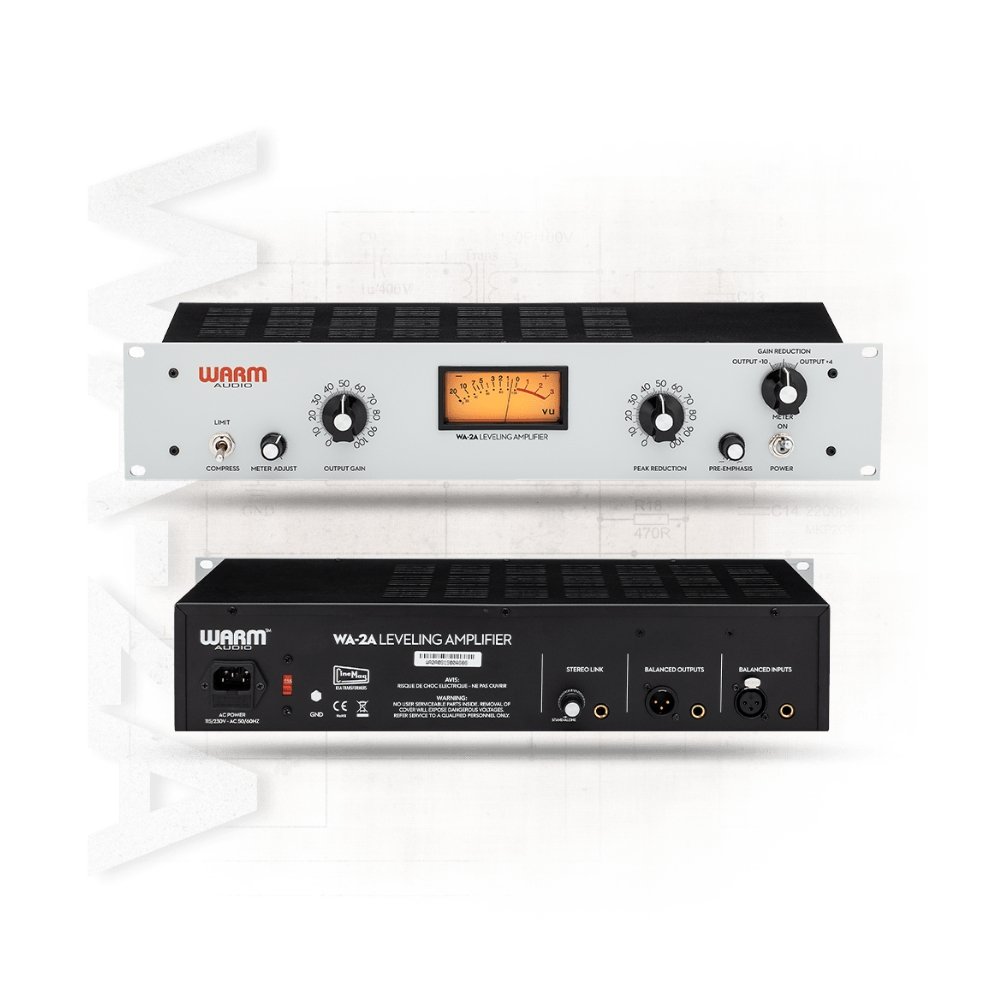 Alternative view of Warm Audio WA-2A Tube Optical Compressor