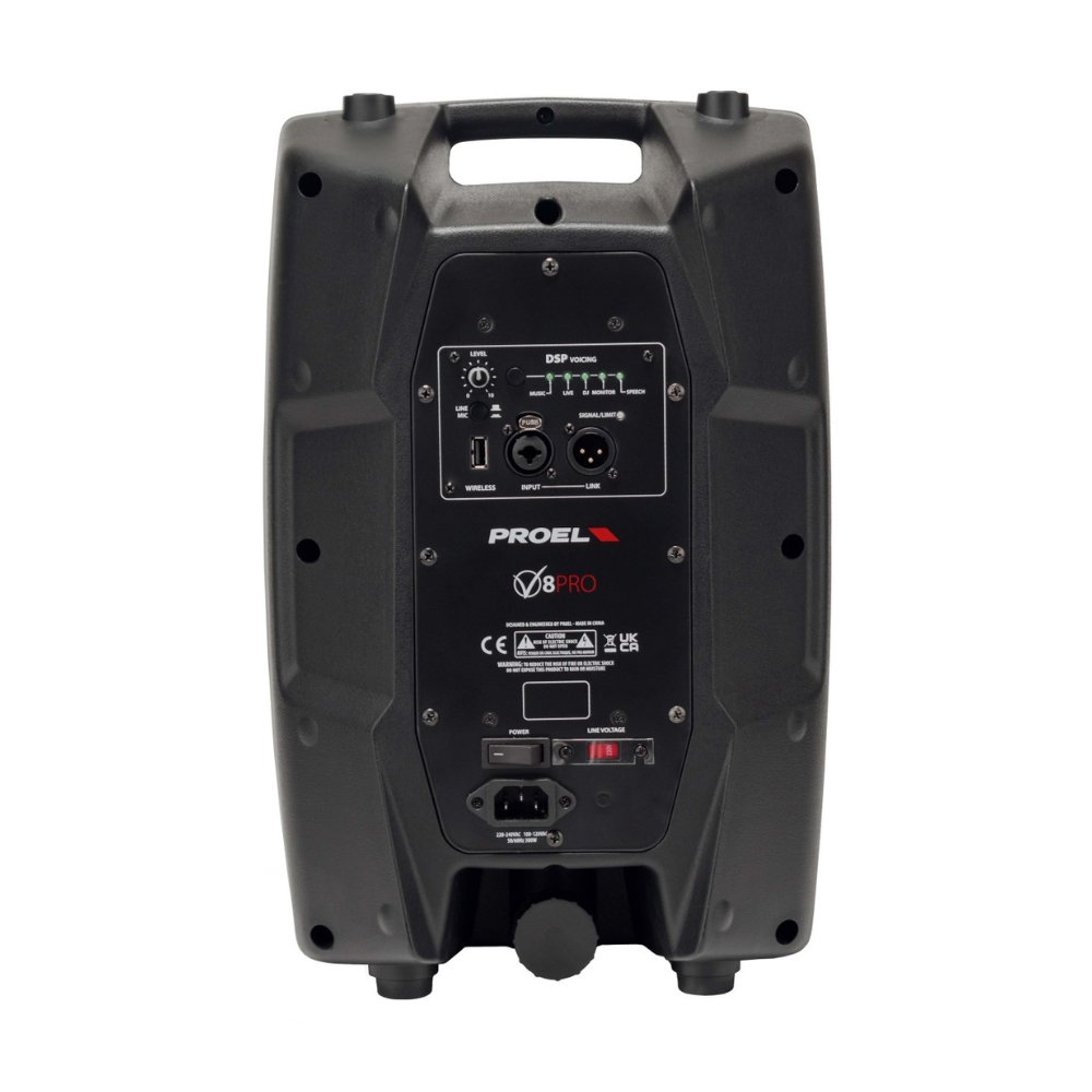 Alternative view of PROEL V8PRO 2-way Active Speaker with DSP