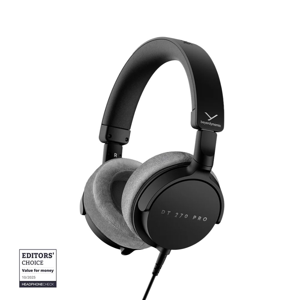 Alternative view of beyerdynamic DT 270 PRO Compact studio headphones for recording and monitoring