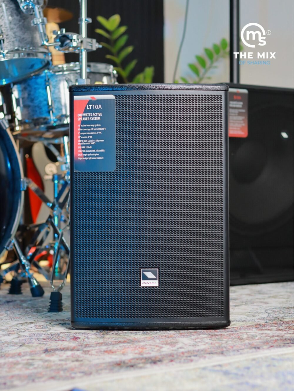 Alternative view of PROEL LT10A LITE Series Active 2-Way 10" 600W Powered Active Loudspeaker