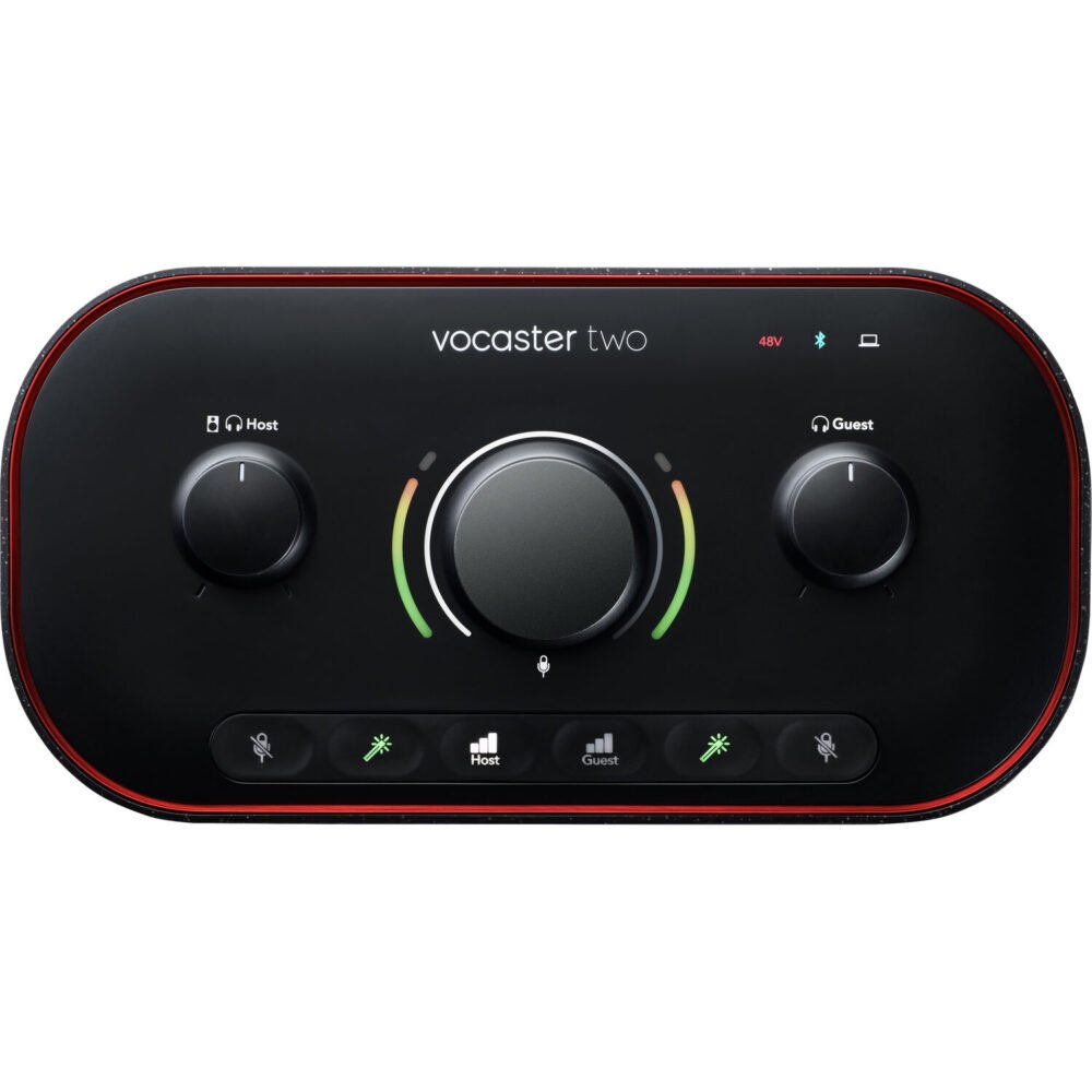 Focusrite Vocaster Two Studio USB-C Podcasting Audio Interface Bundle - Image 5