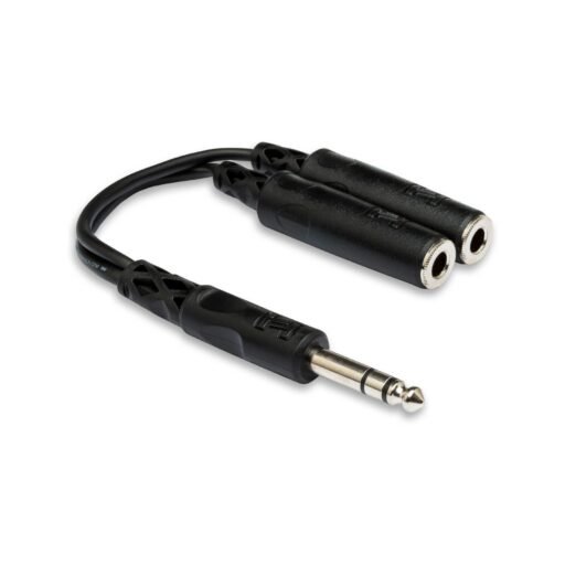 Hosa YPP-118 Y Cable - 1/4 inch TRS Male to Dual 1/4 inch TRS Female