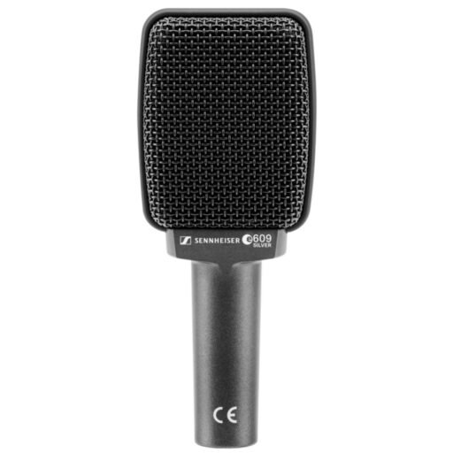 Alternative view of Sennheiser E 609 SILVER super-cardioid instrument microphone for guitar, drums & toms