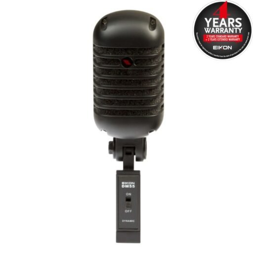 Eikon Audio DM55V2BK Vintage professional vocal dynamic microphone - satin black