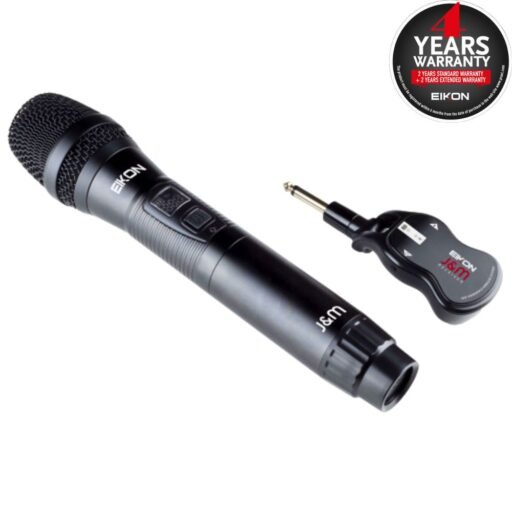 Alternative view of Eikon Audio EKJM UHF 863-865 Mhz handheld wireless system