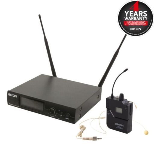 Eikon Audio RMW921H PLL UHF wireless belt-pack microphone system - headset