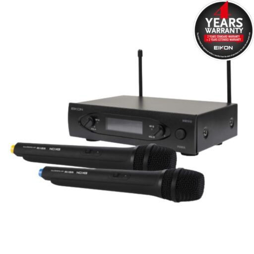 EIKON WM101DMV2 Dual channel UHF wireless handheld microphone system