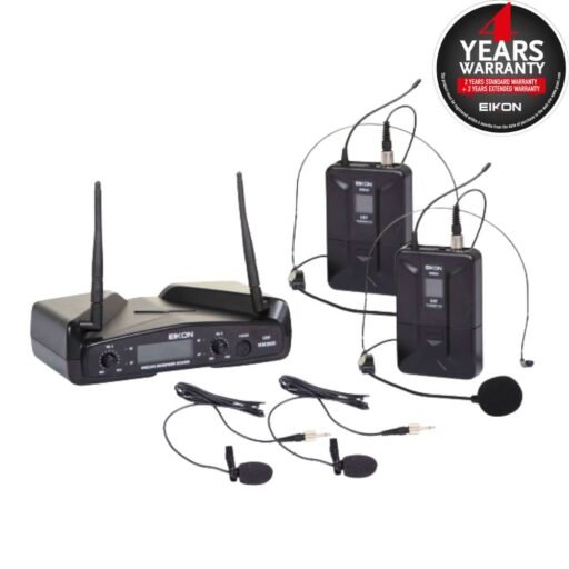 Eikon Audio WM300DH Dual channel UHF wirless belt-pack microphone system