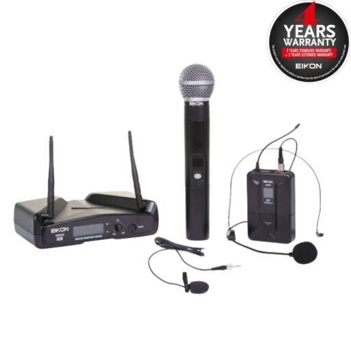 Eikon Audio WM300KIT UHF wireless handheld/belt-pack microphone system