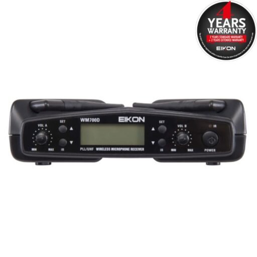 Alternative view of EIKON WM700DH Dual channel PLL UHF Wireless belt-pack Microphone