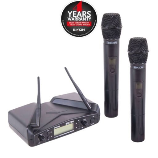 EIKON WM700DM Dual channel PLL UHF Wireless Handheld Microphone