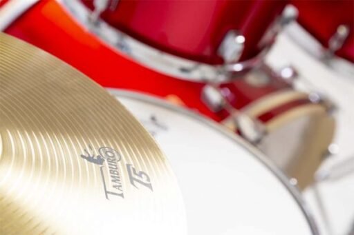 Alternative view of Tamburo TB T5R22BRDSK T5 Series Complete Drum Set - Bright Red Sparkle