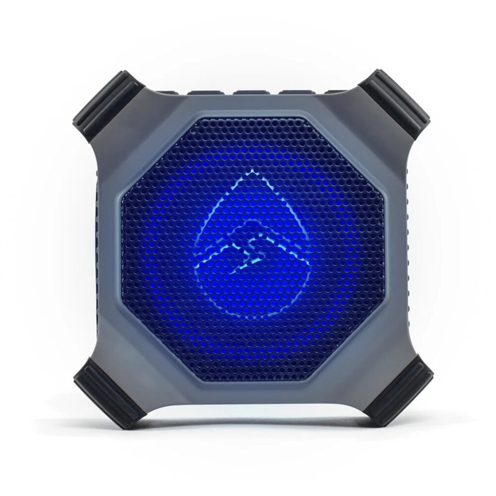 EcoXgear EcoEdge+ Waterproof blueooth speaker with RGB lights (Grey) - Image 5