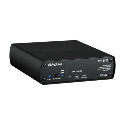 Alternative view of PreSonus AVB-D16 16x16 AVB-to-Dante Bridge