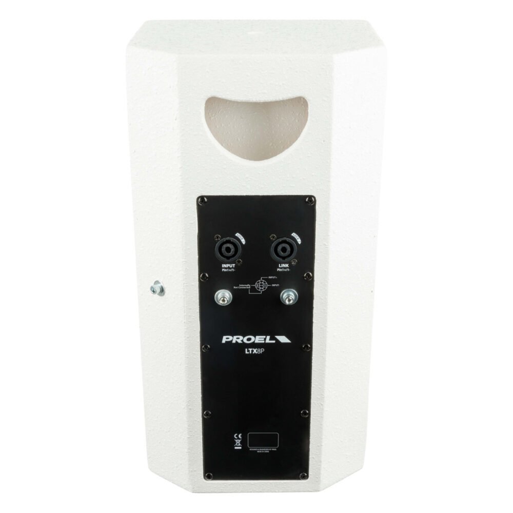 PROEL LTX8PW 8" 2-way Installation Passive Speaker with 8ohm, 160 W Continuous Power, 320 W Peak (White) - Image 4