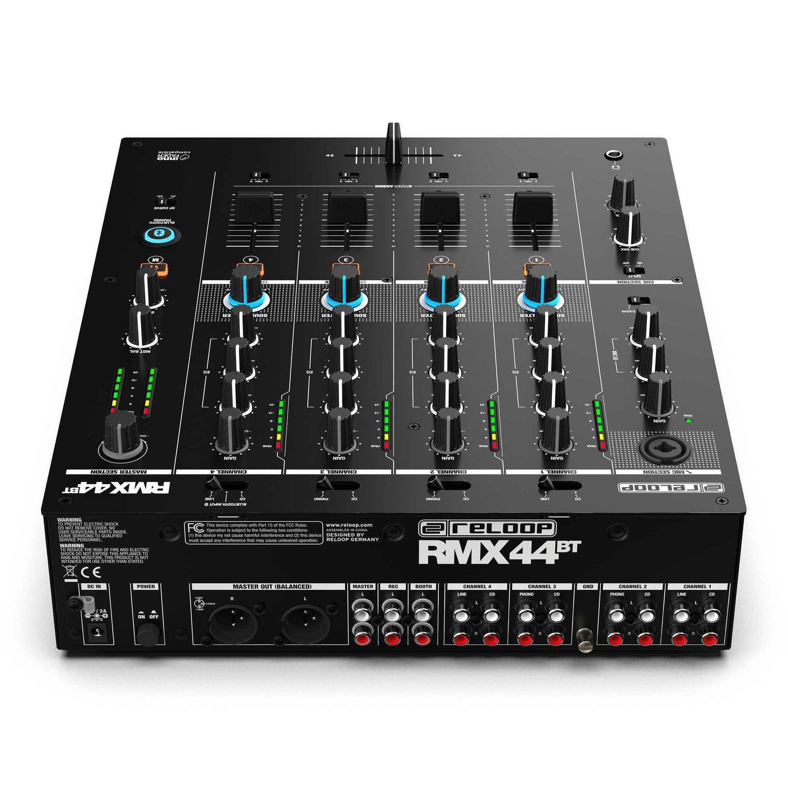 Reloop RMX-44 BT 4-channel Bluetooth DJ Club Mixer - Image 3
